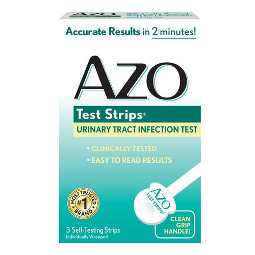 Azo Test Strips For Urinary Tract Infection - 3 Test Strips